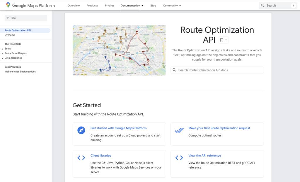 Google Route Optimization API